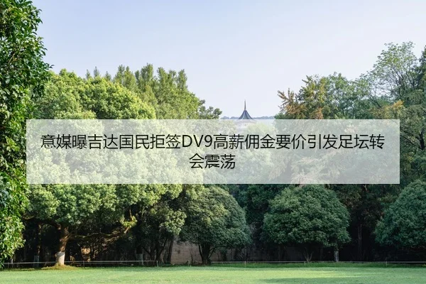 意媒曝吉达国民拒签DV9高薪佣金要价引发足坛转会震荡 | Kaiyun